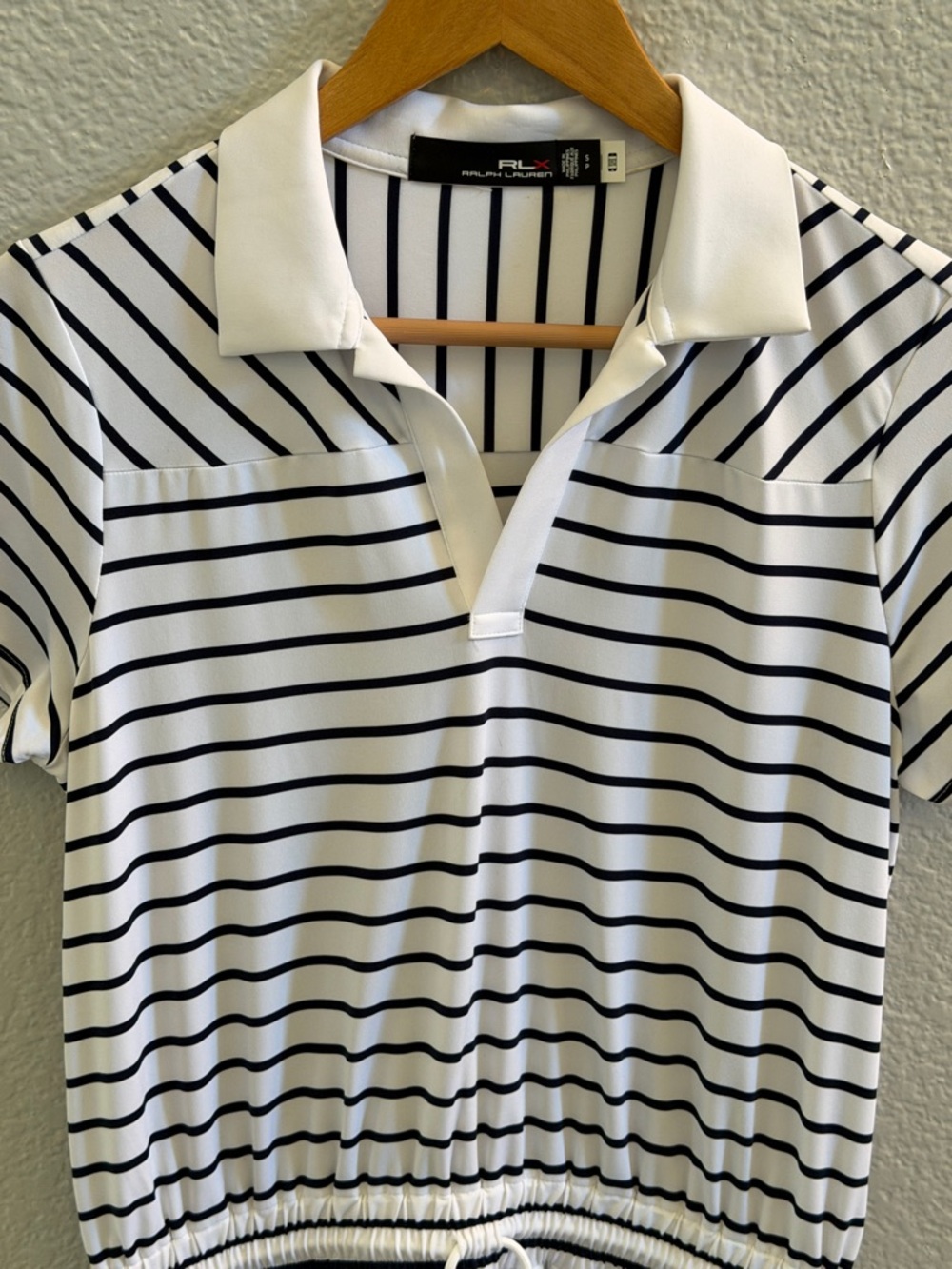 Ralph Lauren RLX Striped Polo Golf Mini Dress NWOT White Navy Small - Picture 5 of 8